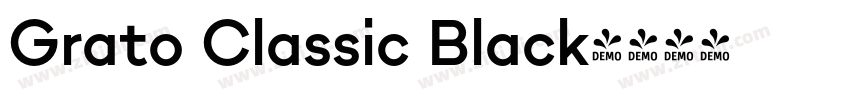 Grato Classic Black字体转换